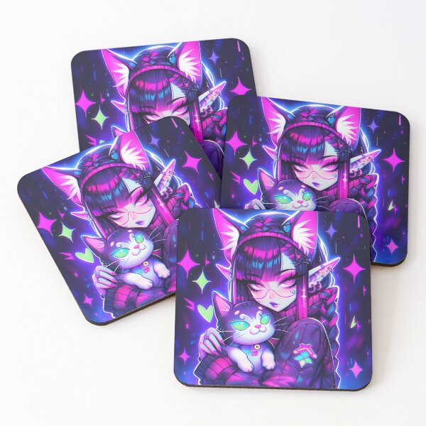 Item preview, Kawaii Neko Elf Anime Girl designed and sold by bubblegoth.