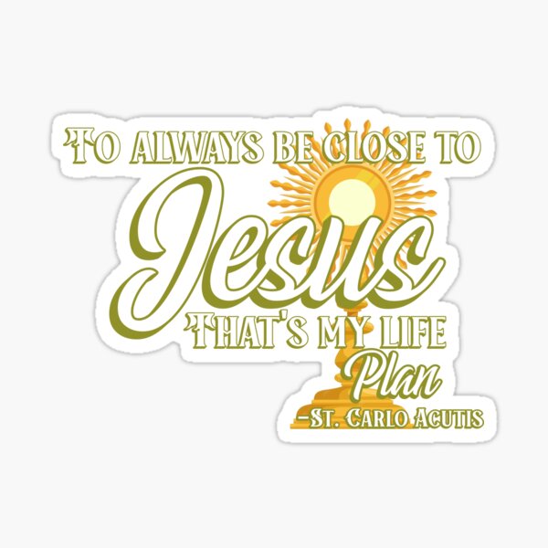 Item preview, Carlo Acutis Quote Gold White designed and sold by Bondrewd1.