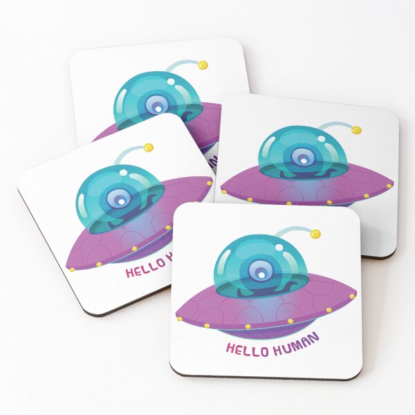 Item preview, Hello Human UFO designed and sold by the-craft-shop.