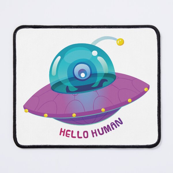 Item preview, Hello Human UFO designed and sold by the-craft-shop.