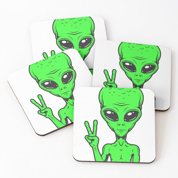 Item preview, Alien Doing A Peace Sign designed and sold by the-craft-shop.
