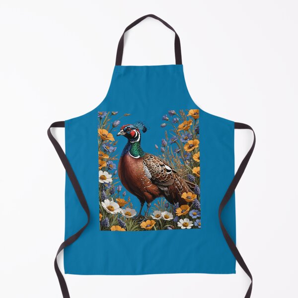 Item preview, Common Pheasant Amongst Purple Flowers designed and sold by taiche.