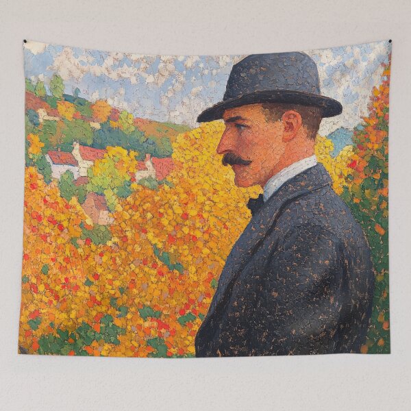Item preview, Ernest Rutherford | Post-impressionist painting style designed and sold by ComicsFactory.