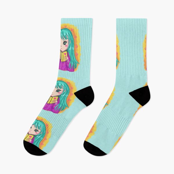Item preview, Colorful Kawaii girl reading designed and sold by altairaleon.