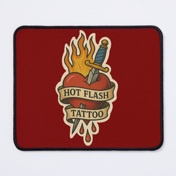 Item preview, Hot flash, heart, tattoo designed and sold by hotflashtattoo.