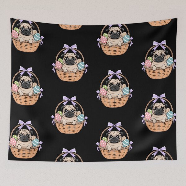 Item preview, Easter Puggy basket designed and sold by MartaDreamCraft ⭐⭐⭐⭐⭐.