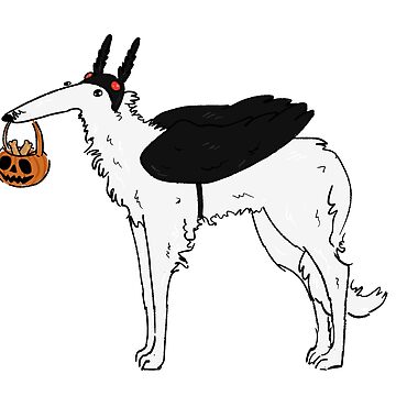 Artwork thumbnail, Cryptid Borzoi - Mothman by Skulcean