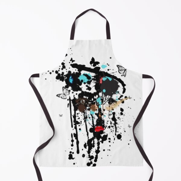 Artikelvorschau, Abstrakte Gesichts-Splash-Art mit Schmetterlingen❤️ entworfen und verkauft von Art With Impact – Statement Art & Apparel for Deep Thinkers.