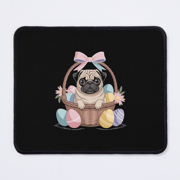 Item preview, Easter Puggy in basket designed and sold by MartaDreamCraft ⭐⭐⭐⭐⭐.