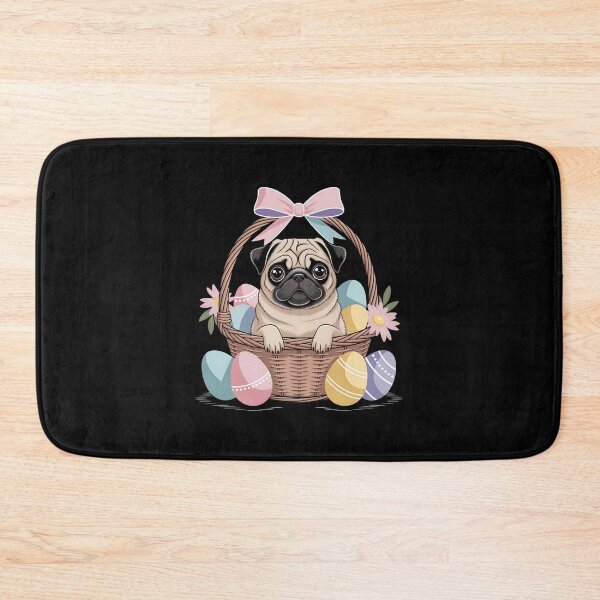 Item preview, Easter Puggy in basket  designed and sold by MartaDreamCraft ⭐⭐⭐⭐⭐.