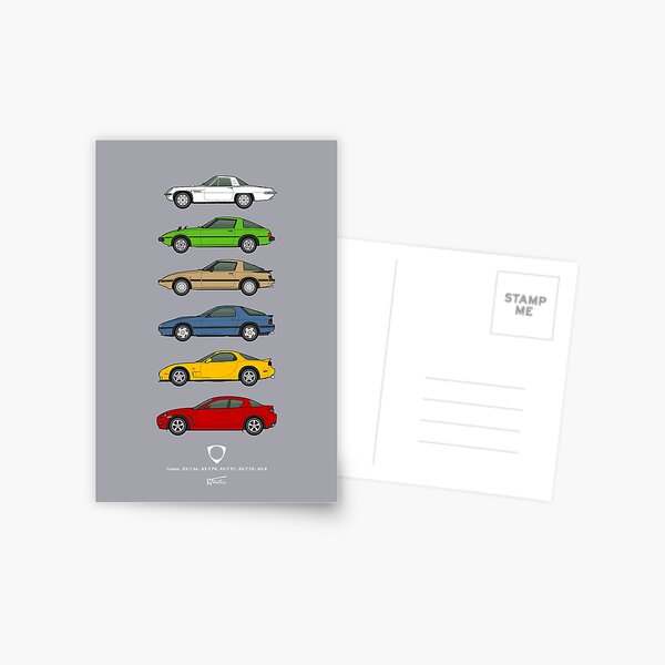 Item preview, RX-7 and RX-8 Rotary coupe classic collection designed and sold by RJWautographics.