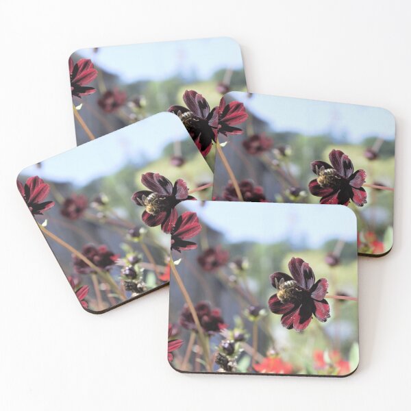 Item preview, Late summer flowers with bee designed and sold by Jennybphoto.
