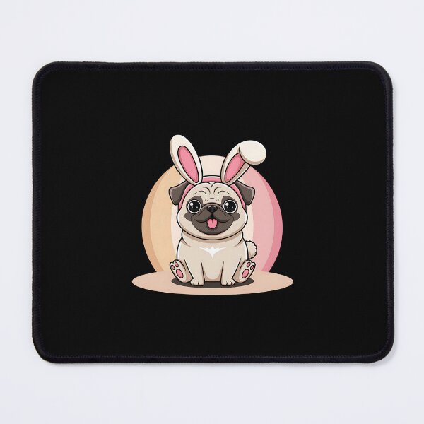 Item preview, Easter Puggy Bunny designed and sold by MartaDreamCraft ⭐⭐⭐⭐⭐.