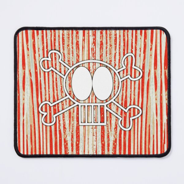 Item preview, Skull and Crossbones on Red and White Stripes designed and sold by whatcolorisrain.