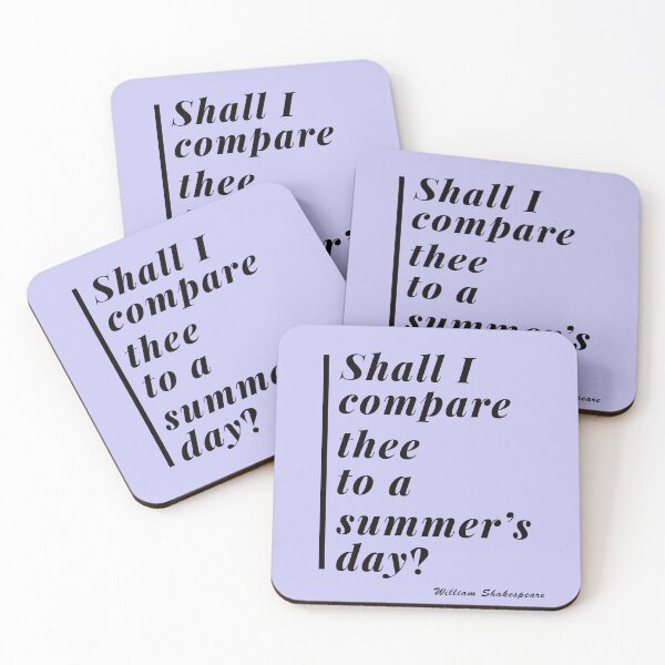 Item preview, Shall I Compare Thee Quote Design 2 designed and sold by DigitalandPhoto.
