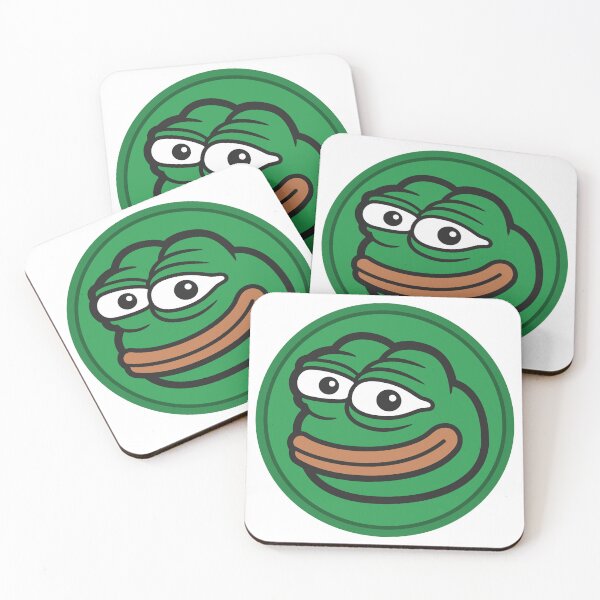Item preview, PepeCoin Logo Frog designed and sold by NoiseToSeeYou.