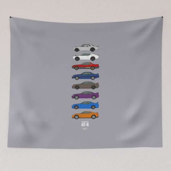 Item preview, Skyline GTR coupe classic car collection designed and sold by RJWautographics.