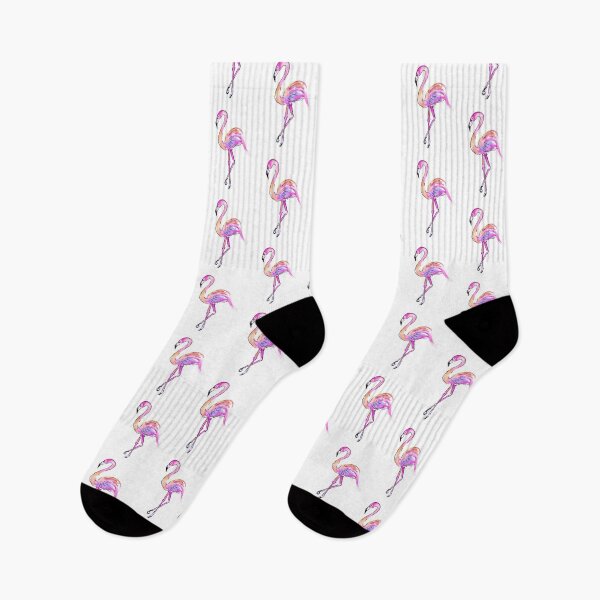Item preview, Flamingo watercolor Sketch drawing illustration designed and sold by Sunny Creations.