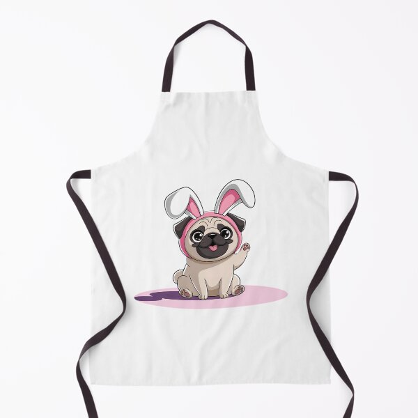 Item preview, Easter Puggy Happy Bunny designed and sold by MartaDreamCraft ⭐⭐⭐⭐⭐.