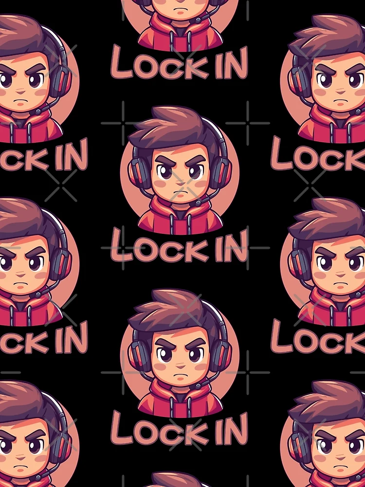 Thumbnail 3 of 3, Scarf, Lock In | Pro Gamer | Streamer designed and sold by InkredibleZ.