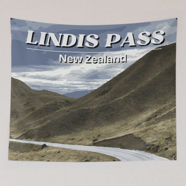Item preview, Vintage Lindis Pass New Zealand Travel designed and sold by ashandbubu.