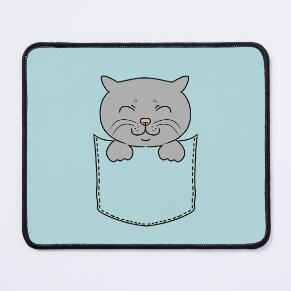 Item preview, Grey Cat in the Pocket designed and sold by HugSomeNettles.