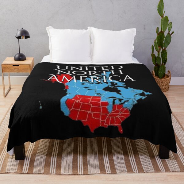 Item preview, United North America Canada & USA Democratic Map Design designed and sold by EarthArtDesigns.