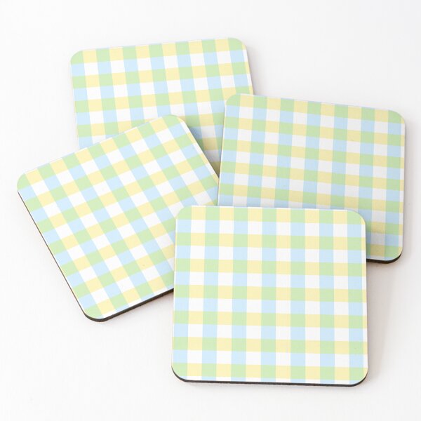 Item preview, Blue and yellow grid designed and sold by Various Dreams.