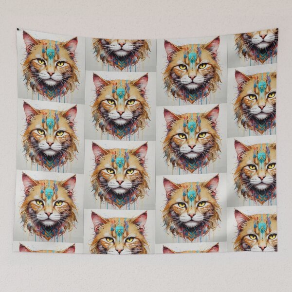 Aperçu de l'œuvre Couleurs et chats créée et vendue par AdelaBDArts.