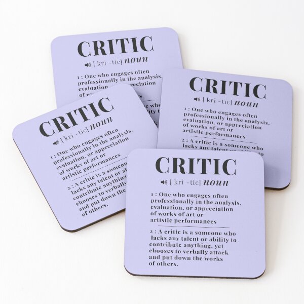 Item preview, Critic Definition Text design 1 designed and sold by DigitalandPhoto.