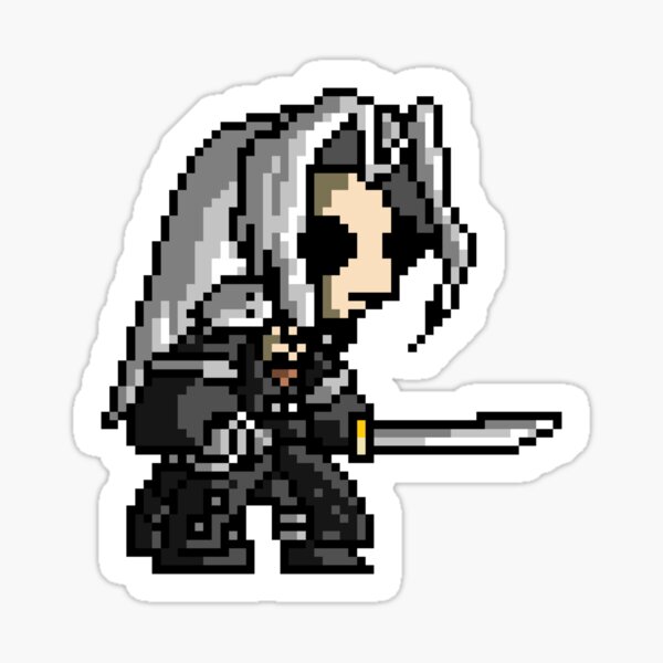 Item preview, Paper Sephiroth Final Fantasy VII pixel designed and sold by andresdrawing.