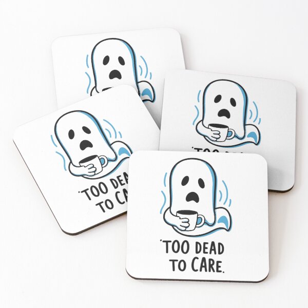 Item preview, Too Dead to Care – Minimalist Sarcastic Ghost designed and sold by Edszart.