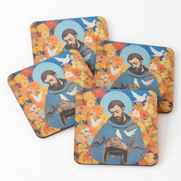 Item preview, St Francis of Assisi - Post Modern Byzantine   designed and sold by GalleryOXO.