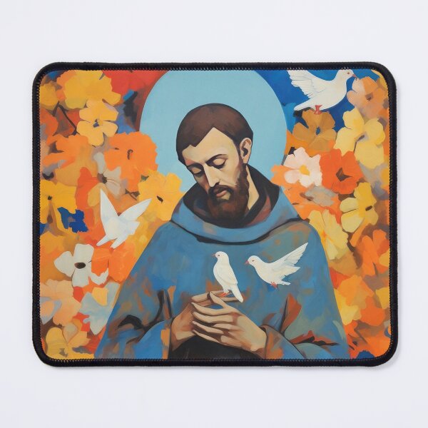 Item preview, St Francis of Assisi - Post Modern Byzantine designed and sold by GalleryOXO.