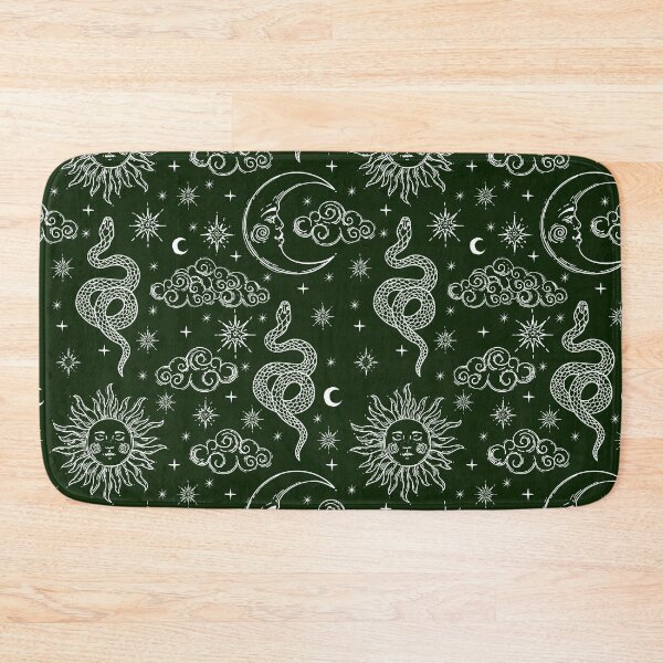 Item preview, Celestial Snake Print (Green and White) designed and sold by AbigailHerman.