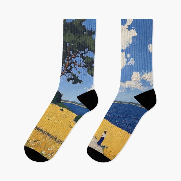 Item preview, Estonia landscape | Post-impressionist painting style designed and sold by ComicsFactory.
