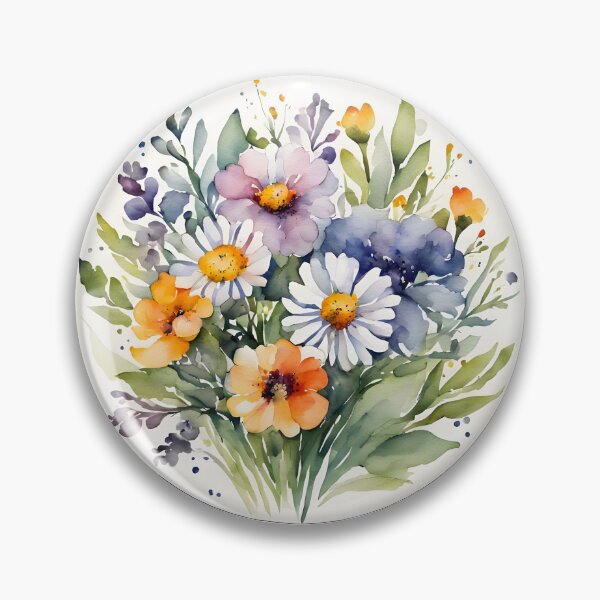 Artikelvorschau, Aquarellblumen entworfen und verkauft von PrintLabStudio.
