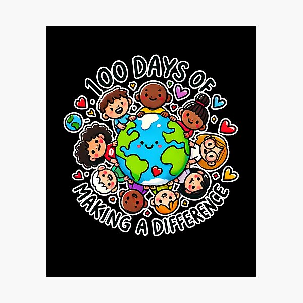 Item preview, 100 Days of Making a Difference Design designed and sold by Promise7Land.