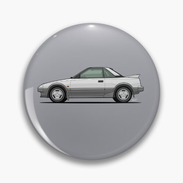 Item preview, MR2 car Single Illustration - white and grey designed and sold by RJWautographics.