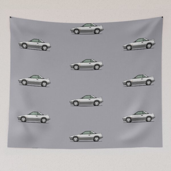 Item preview, MR2 car Single Illustration - white and grey designed and sold by RJWautographics.