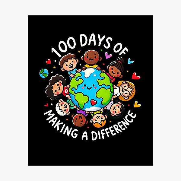 Item preview, 100 Days of Making a Difference Design designed and sold by Promise7Land.