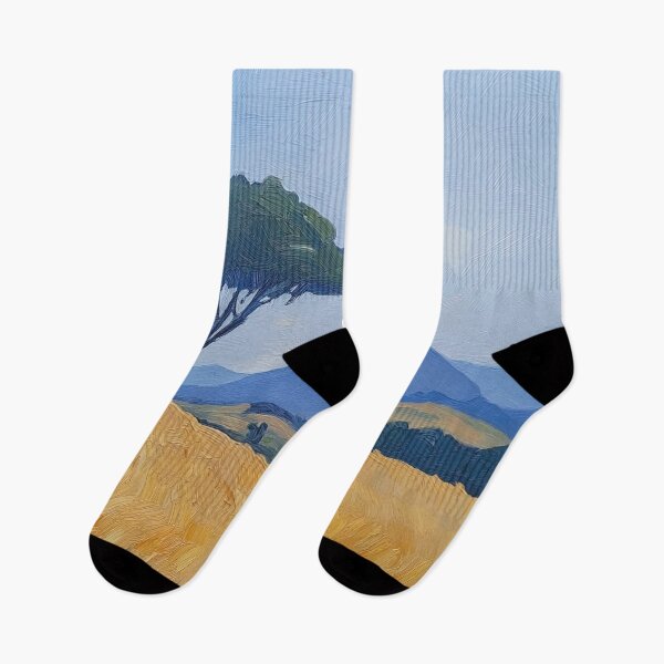 Item preview, Ethiopia landscape | Post-impressionist painting style designed and sold by ComicsFactory.