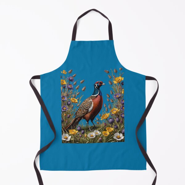 Item preview, Ring-necked Pheasant and Grassland Wildflowers designed and sold by taiche.