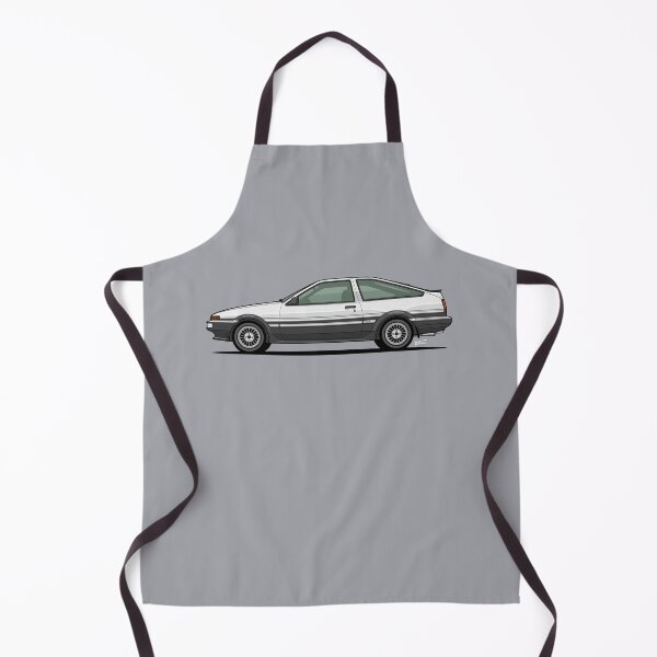 Item preview, AE86 Trueno sports car Single Illustration - white and black designed and sold by RJWautographics.