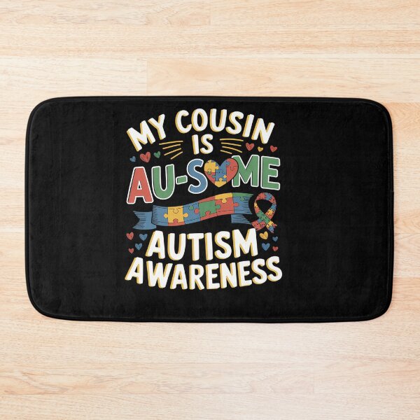 Item preview, My Cousin is Awesome Autism Awareness Blue Month designed and sold by savrmiller.