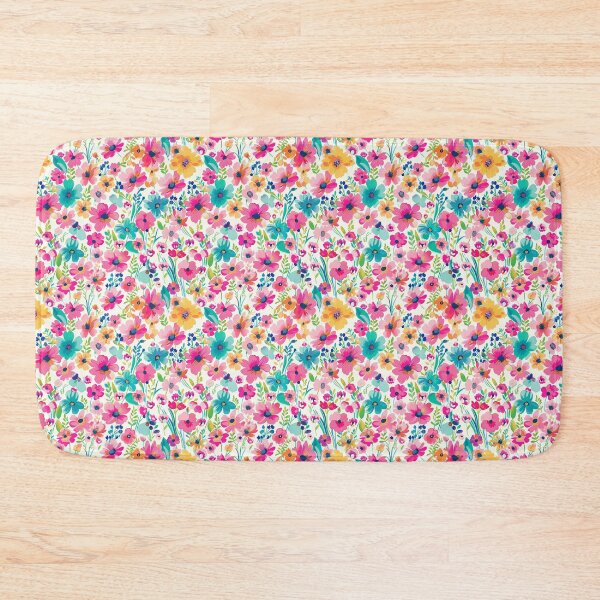 Item preview, colourful small flower pattern designed and sold by PoppyLaneStudio.
