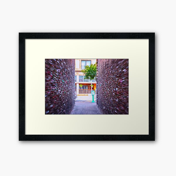 Emergency Exit Bubblegum Alley San Luis Obispo Framed Art Print