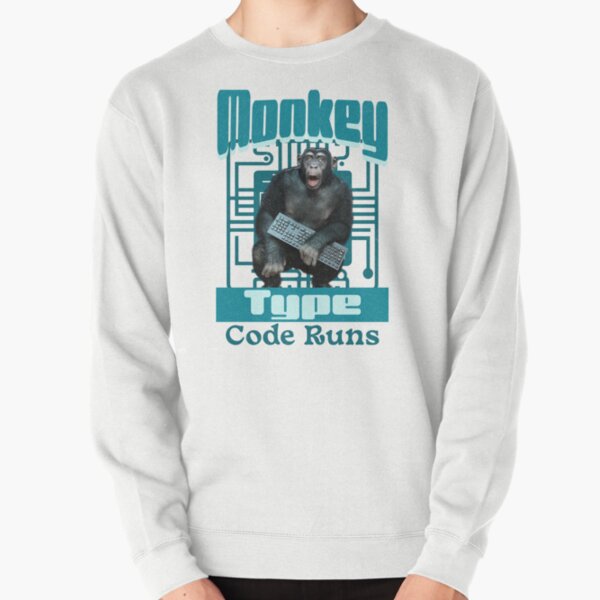 Item preview, Monkey Type, Code Runs Funny Full-Stack Developer Software Engineer designed and sold by Vac1.