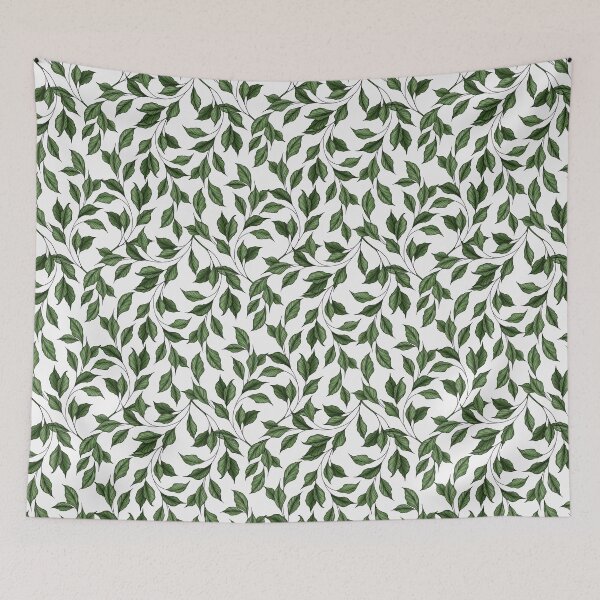Item preview, GreenLeaves (White background)  designed and sold by Studio Vickn.