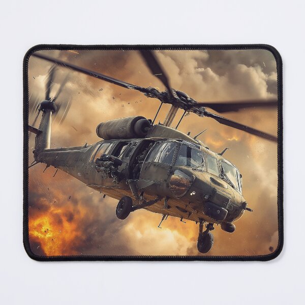 Item preview, American Blackhawk Helicopter in Warzone Battle designed and sold by Warzone Fashion.